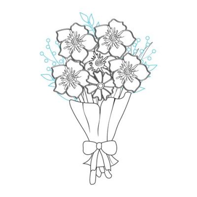 How to Draw Bouquet of Flowers: A Symphony of Petals and Imagination